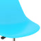 vidaXL - Eetkamerstoelen - 2 - st - draaibaar - PP - blauw