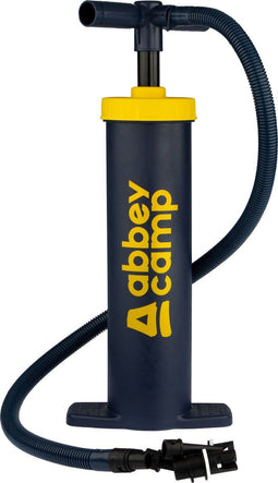 Abbey Camp Double Action Handpomp - Pomp met dubbele werking - 2 x 2.0 L - Marine/Geel