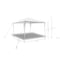 vidaXL - Tuinprieel - met - piramidedak - 3x3 - m