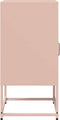 vidaXL - Nachtkastje - 36x39x78 - cm - koudgewalst - staal - roze