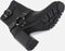 BRONX New Visor - Enkellaarzen - Hoogwaardig gewaxt nubuckleer - Zwart - maat 40