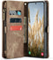 Caseme Geschikt voor Samsung Galaxy S24 Plus / S24+ hoes - Vintage 2 in 1 portemonnee - Bruin