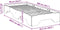 vidaXL - Bedframe - zonder - matras - stapelbaar - 90x200 - cm - massief - hout