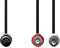 Nedis CAGP20200BK10 - Stereo audiokabel - 5-pin DIN naar RCA - Zwart
