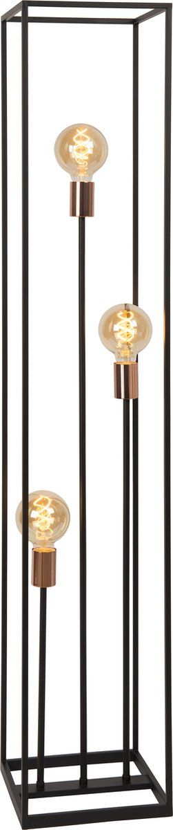 Lucide ARTHUR - Vloerlamp - 3xE27 - 140 cm - Zwart