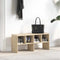 vidaXL - Schoenenrek - stapelbaar - 89,5x30x40 - cm - sonoma - eikenkleurig