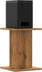 vidaXL - Speakerstandaards - 2 - st - 30x30x40 - cm - hout - artisanaal - eikenkleurig