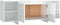 vidaXL - Tv-meubel - 130x35x50 - cm - bewerkt - hout - hoogglans - wit