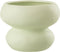 J-Line bloempot Cirkel - porselein - lichtgroen - Ø 19.5 cm