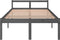vidaXL - Seniorenbed - massief - grenenhout - grijs - 120x200 - cm