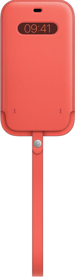 Apple iPhone 12 Pro Max - Leren Sleeve met MagSafe - Krasbestendig en Schokbestendig - Pink Citrus