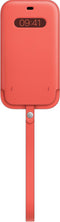 Apple iPhone 12 Pro Max - Leren Sleeve met MagSafe - Krasbestendig en Schokbestendig - Pink Citrus