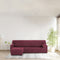 Hoes voor chaise longue met korte armleuning links Eysa THOR Bordeaux 110 x 110 x 310 cm