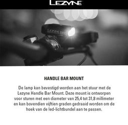 Lezyne Hecto Drive 500XL - Draadloos Oplaadbare Voorlamp - LED fietsverlichting - Ingebouwde USB-Stick - Fietslamp Voorlicht - 8 standen - Waterdicht Fietslicht - Zwart