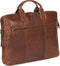 Justified leren aktetas cognac