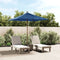vidaXL - Parasol - met - houten - paal - 198x198x231 - cm - azuurblauw