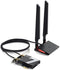 TP-Link Archer TBE550E - Wi-Fi 6E PCI-e Netwerkadapter - 9,3Gbps max (totaal)