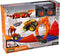 Racebaan met vlammen met 1 diecast auto.