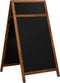 Europel - Stoepbord - Krijtbord - Dennenhout - 66 x 128cm - Geschikt voor binnen en buiten - Incl. top
