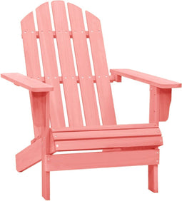 vidaXL - Tuinstoel - Adirondack - massief - vurenhout - roze