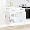 vidaXL - Keuken - onderkast - Kalmar - bewerkt - hout - hoogglans - wit