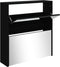 vidaXL - Schoenenkast - met - spiegel - 2-laags - 63x17x67 - cm - zwart