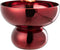 J-Line windlicht op voet afgerond - glas - donkerrood