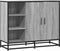 vidaXL - Dressoir - 92x35x76 - cm - bewerkt - hout - grijs - sonoma - eikenkleurig