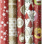 Benza K23021 - Kerstpapier cadeaupapier - 8 meter x 70 cm - Multikleur (4 rollen)