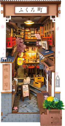 Robotime Book Nook Sakura Wine Alley | Book Nook | TGB11 | Knutselen | Bouwpakket | Hobby | Boeken | Creatief | Miniatuur