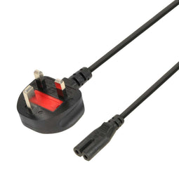 iBOX Euro - Voedingskabel 2-pins - Audio-RTV VDE 1,8 m UK-stekker