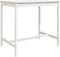 vidaXL Tuintafel 121x82,5x110 cm massief grenenhout wit