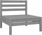 vidaXL - 3-delige - Loungeset - massief - grenenhout - grijs