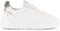 PS Poelman ANEMONE - Dames sneakers - Plateauzool 45 cm - Wit met panterprint