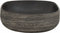 vidaXL - Opzetwasbak - ovaal - 59x40x14 - cm - keramiek - grijs - en - zwart