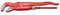 ROT070658E - 45° / 2 pijpsleutel - Chroom vanadium staal - Ergonomisch - Rood