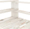 vidaXL - Tuinfauteuil - pallet - hout - wit