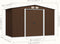 vidaXL - Tuinberging - 257x205x178 - cm - staal - bruin