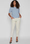 Vila Vidalo - Trui O-neck Korte mouwen - 50% Katoen - Kentucky Blue Dames