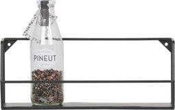 WOOOD Zeta Wandplank L - Metaal - Zwart - 16x40x16