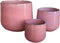 PTMD Dairsai Pink Glazed Round Ceramic Pot SV3