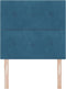 vidaXL - Hoofdbord - met - Knopen - - - Donkerblauw - - - 100 - cm - - - Velours
