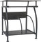 Bureau laptop computertafel - 70 cm x 50 cm - zwart - veiligheidsglas