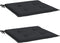 vidaXL - Tuinstoelkussens - 2 - st - 50x50x4 - cm - oxford - stof - zwart
