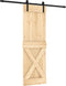 vidaXL - Schuifdeur - met - beslag - 70x210 - cm - massief - grenenhout