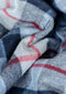 Kniedeken Tartan Douglas Navy - Gerecycled Wol - 72x190 - TBCo Scotland