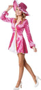 Dressforfun Roze piratenlady XXL - Piratenkostuum - Korte jurk met hoed - Roze