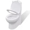 vidaXL - Toilet - hoekmodel - keramisch - wit