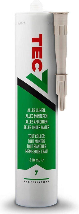 Tec7 - Lijm, verzegel en monteer alles - Tec7 - 310 ml koker Beige