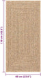 vidaXL - Vloerkleed - ZIZUR - binnen - en - buiten - 60x110 - cm - jute - look